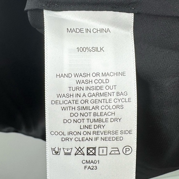 Quince Black Satin Skirt - Picture 4 of 5